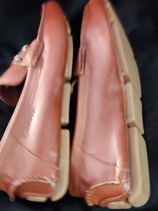 Calvin Klein Men\'s Tan Leather Slip-On Loafers with Silver Bit main image 11